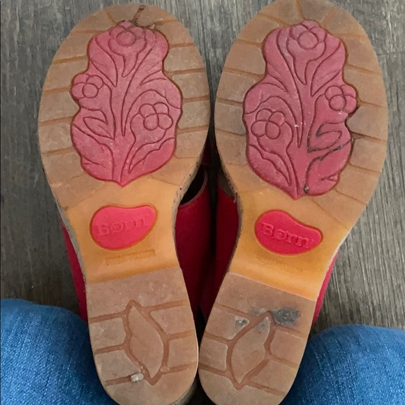 Red BORN wedge shoes - Picture 8 of 13